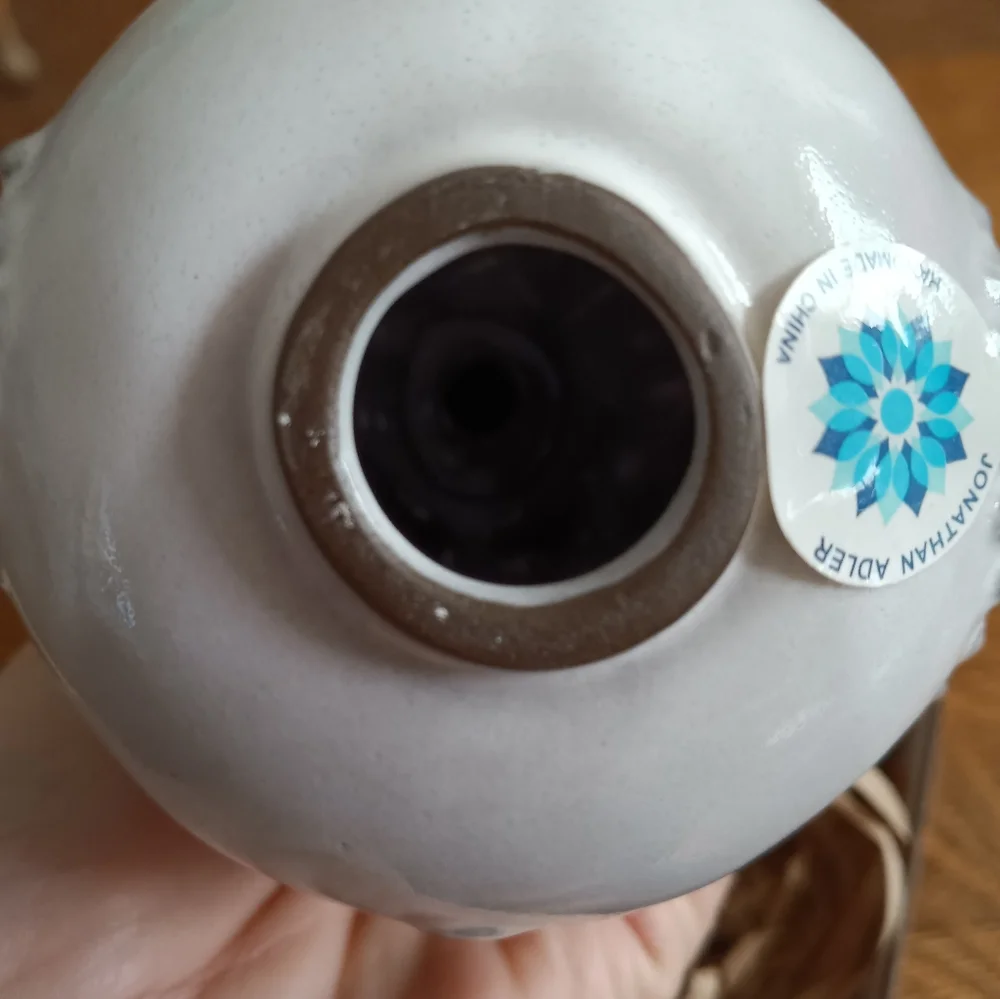 Jonathan Adler Gray Ceramic Face Ornaments